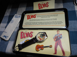 1994 Vintage Elvis Presley Fossil Watch with Accessories Limited Edition (NEW) - £87.17 GBP