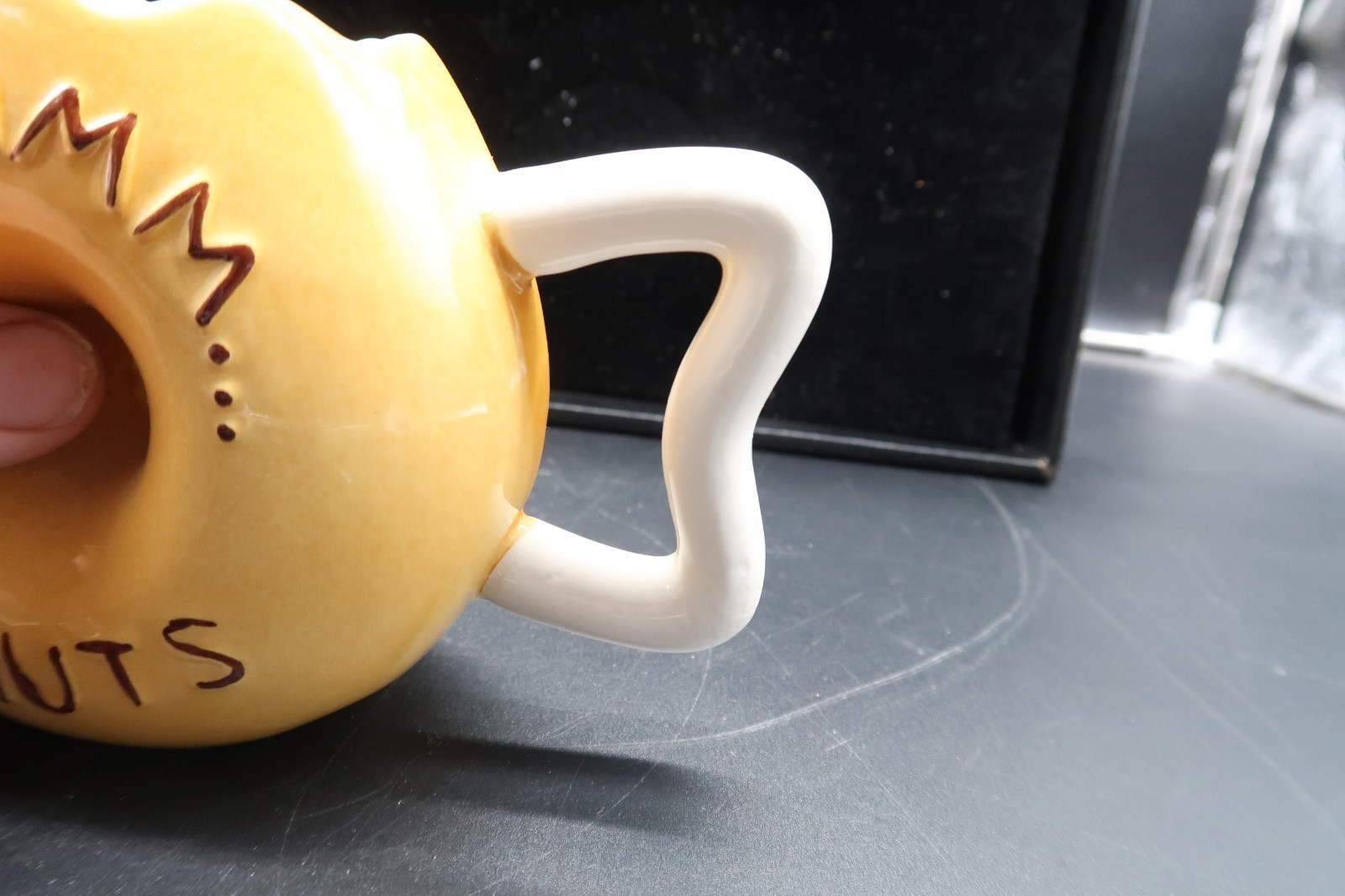 Donut Shaped Coffee Mug Cup MMMMM... Donuts Frosted Sprinkles Big Mouth Inc. Item image 6