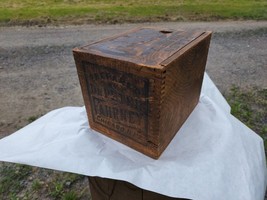 Vintage/Antique Dr Peter Fahrney Empty Wood Box for Shipping Medicine Bottles - £97.73 GBP