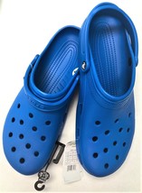 Crocs Adult Men&#39;s Classic Clog Blue Color Comfort Sandals Water Resistant NEW - £49.13 GBP