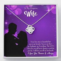 Express Your Love Gifts to My Wife Favorite Story Wife Infinity Knot Necklace Ke - £51.28 GBP