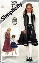 Girl&#39;s Coordinates Vintage 1981 Simplicity Gunne Sax Pattern 5162 Size 6 - £9.48 GBP