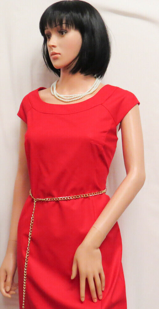 JONES NEW YORK Poppy Red Sleeveless Career or Social Dress 8 NWT - $20.00