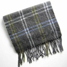 CEJON Unisex Gray Plaid Scarf/Wrap Made in Italy World Shipping - £19.26 GBP