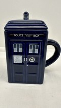 Zeon Blue Doctor Who TARDIS Police Box Coffee Mug W/ Lid - $14.80