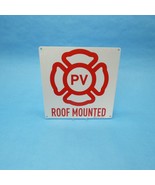 Brimar A5412-AEG NJ PV Roof Mounted Solar Panel Sign 9X9&quot; Reflective Alu... - $22.32 CAD