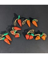 Miniature Wood Carrots for Easter Bunny Christmas Tree Ornaments (12) - $33.85 CAD