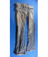 VINTAGE Y2K FOXY FLARE EXTRA LOW RISE LIGHT BLUE JEAN FADE DENIM WOMENS ... - €21,81 EUR