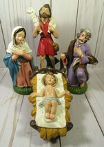 Nativity VINTAGE Made in Italy 4pc Mary, Joseph (No Staff) Baby Jesus &amp; Shepherd - £26.27 GBP