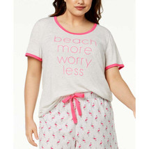Jenni by Jennifer Moore Womens Sleepwear Graphic Print Pajama Top Only,1... - £16.77 GBP