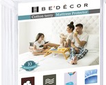 Bedecor Queen Mattress Protector Waterproof Protection Soft Cotton Terry... - $35.96
