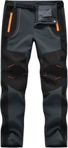 Tbmpoy Men&#39;S Snow Ski Hiking Pants Waterproof Winter Fleece Lined Pants Camping - £41.84 GBP