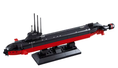 1 Pcs WW2 Military Vehicle Nuclear Submarine Building Blocks Kids Toys Gift