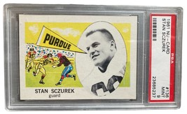 1961 Nu-Card football card #136 Stan Sczurek Purdue Boilermakers graded PSA 9 - £39.56 GBP