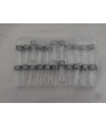 22Pcs 5ml Plastic Test Tubes Screw Cap Bottles Chemistry Supplies + Craf... - £4.65 GBP
