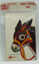 Carrousel Party Favors T-349 Donkey Party Game - Pin the tail on the donkey - $165.44 MXN
