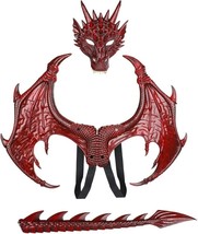 Dragon Cosplay Set Cosplay Props Dragon Wings Tail Face Set With Straps For Kids image 2