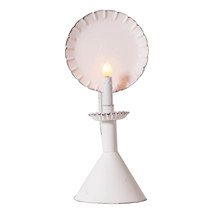 Irvins Country Tinware Wired Accent Light on Cone in Rustic White - £59.97 GBP