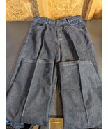 South Pole Jeans Men&#39;s 34x32 Black Distress Grunge Rip Thrashed Denim Pants - $41.09