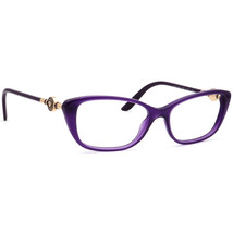 Versace Eyeglasses MOD. 3206 5095 Purple/Pale Gold Cat Eye Frame Italy 5... - $99.99
