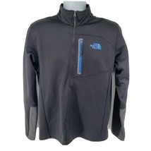 The North Face TNF Half Zip Pullover Black Long Sleeve Outdoor Sweater Mens Sz M - $32.62