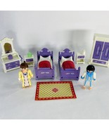 Incomplete Playmobil Victorian Mansion 5325 Master Bedroom Set &amp; People - $380.56 MXN