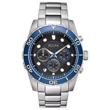 Bulova Men&#39;s Classic Sport 6 Hand Chronograph Quartz Watch, Luminous  43mm - £285.82 GBP