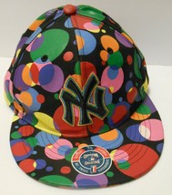 NEW YORK YANKEES BASEBALL CAP Hat Cooperstown Collection Rainbow Dots sz... - £31.75 GBP