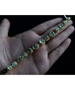 Cert&#39;d Fine Natural A Icy Translucent Jadeite Jade Bracelet Oval Cabocho... - £495.77 GBP
