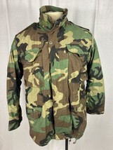 NEW Army Coat Cold Weather Field Woodland Camo 8415-01-099-7835 Medium R... - £59.21 GBP