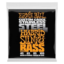 Ernie Ball Custom Gauge Stainless Steel Hybrid Slinky Bass String Set 45,65,85.. - £15.97 GBP