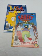 Lot Of (2) Simpsons Comics Bongo Group Lisa Comics #1 Krusty Comics #2 - £27.95 GBP