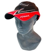 Kasey Kayne #9 Nascar Racing Budweiser Black Red Strapback Sawtooth Hat Cap - £14.67 GBP