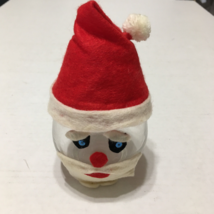Vintage kitschy Christmas felt decorated Santa old fashion cocktail glass - €16,84 EUR