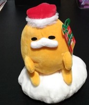Sanrio Gudetama Holiday Gudetama Plush Santa Hat Christmas Mood Lazy Egg NEW - £9.33 GBP