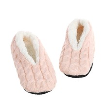 House Fuzzy Slipper Womens Winter Warm Bow Contton Plush Skid Non Slip Grip Indo - £12.26 GBP