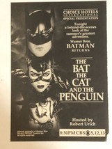 Batman Returns tv Print Ad Advertisement Michael Keaton Michelle Pfiefer... - £4.66 GBP