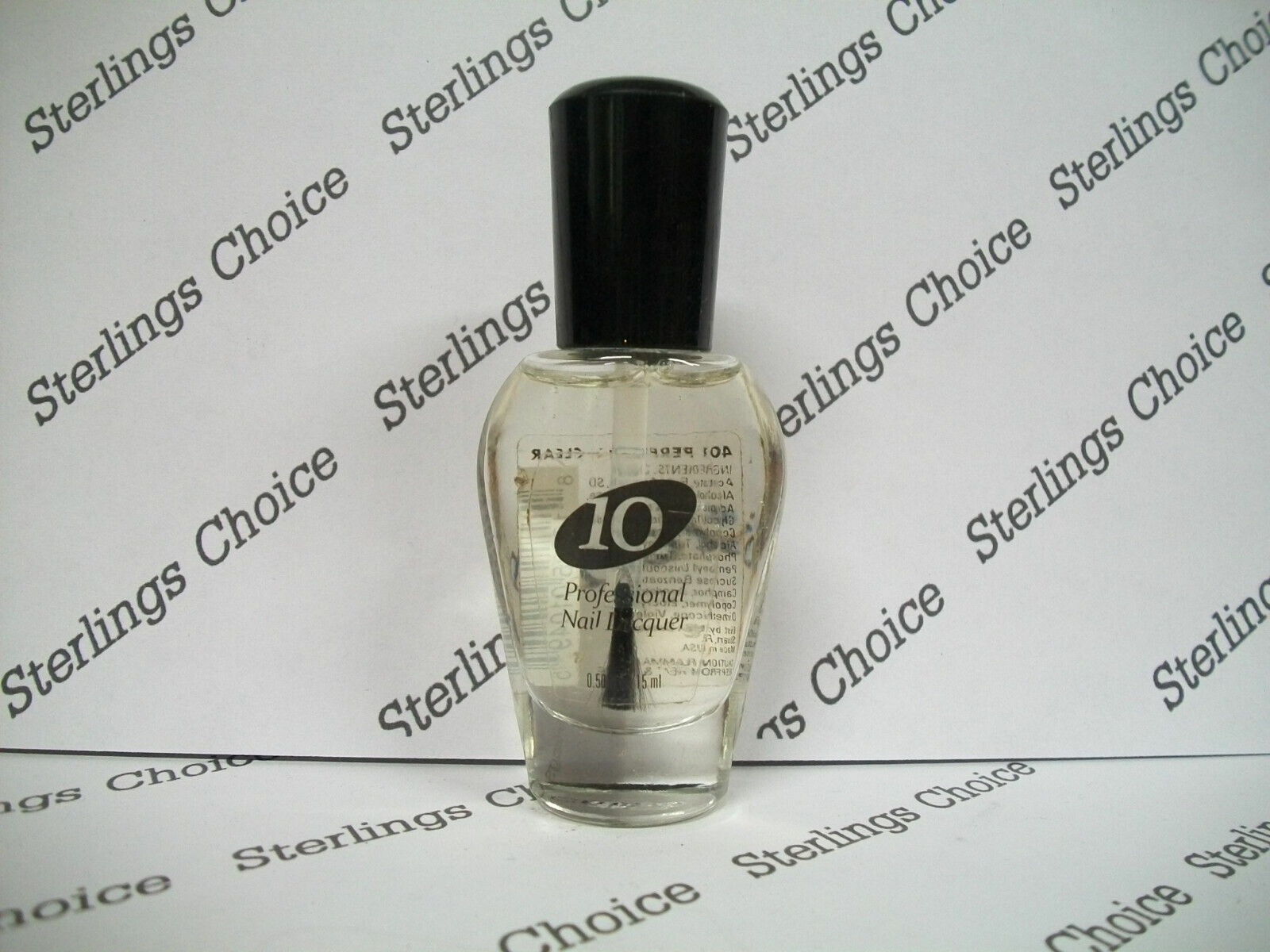Pro 10 Professional Nail Lacquer Polish #401 Perfectly Clear - $10.83
