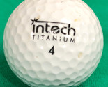 Golf Ball Collectible Embossed Intech Titanium - £5.58 GBP