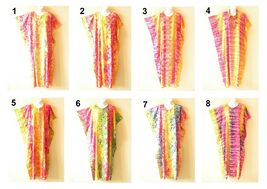 KG59 Tie Dye Batik Sheen Kaftan Caftan Batwing Plus Abaya Maxi Dress - S... - $29.90