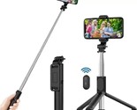 Selfie Stick with Bluetooth kit switch remote lightweight for iPhone &amp; S... - £10.27 GBP