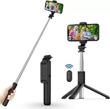 Selfie Stick with Bluetooth kit switch remote lightweight for iPhone &amp; S... - £10.11 GBP