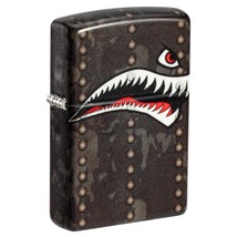 Zippo Lighter: Fighter Plane Nose Art, Shark Teeth - 540 Color 81434 - £55.22 GBP