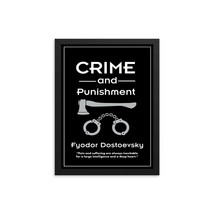 Crime &amp; Punishment by Fyodor Dostoevsky Book Poster - £11.85 GBP+