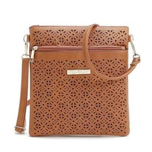 Color: TERRIFIC TAN - Blossomita Handbag With Cutout Flower Design - $31.34