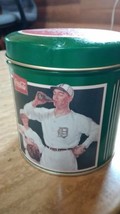 coca cola,  green tin container - $5.00
