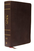 product image NKJV Study Bible, Premium Calfskin Leather, Brown, Full-Color, Com - £194.94 GBP