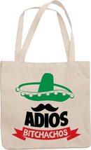 Adios Bichachos. Spanish Farewell Quote For &quot;Goodbye, Dear Friend&quot; Reusable Tote - £17.09 GBP