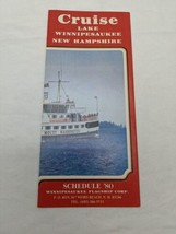 Cruise Lake Winnipesaukee New Hampshire Schedule &#39;80 Travel Brochure - £38.32 GBP