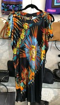 JEAN PAUL GAULTIER Multi-Color Rayon Shift Dress Style#E9960011345 Sz S ... - $226.61
